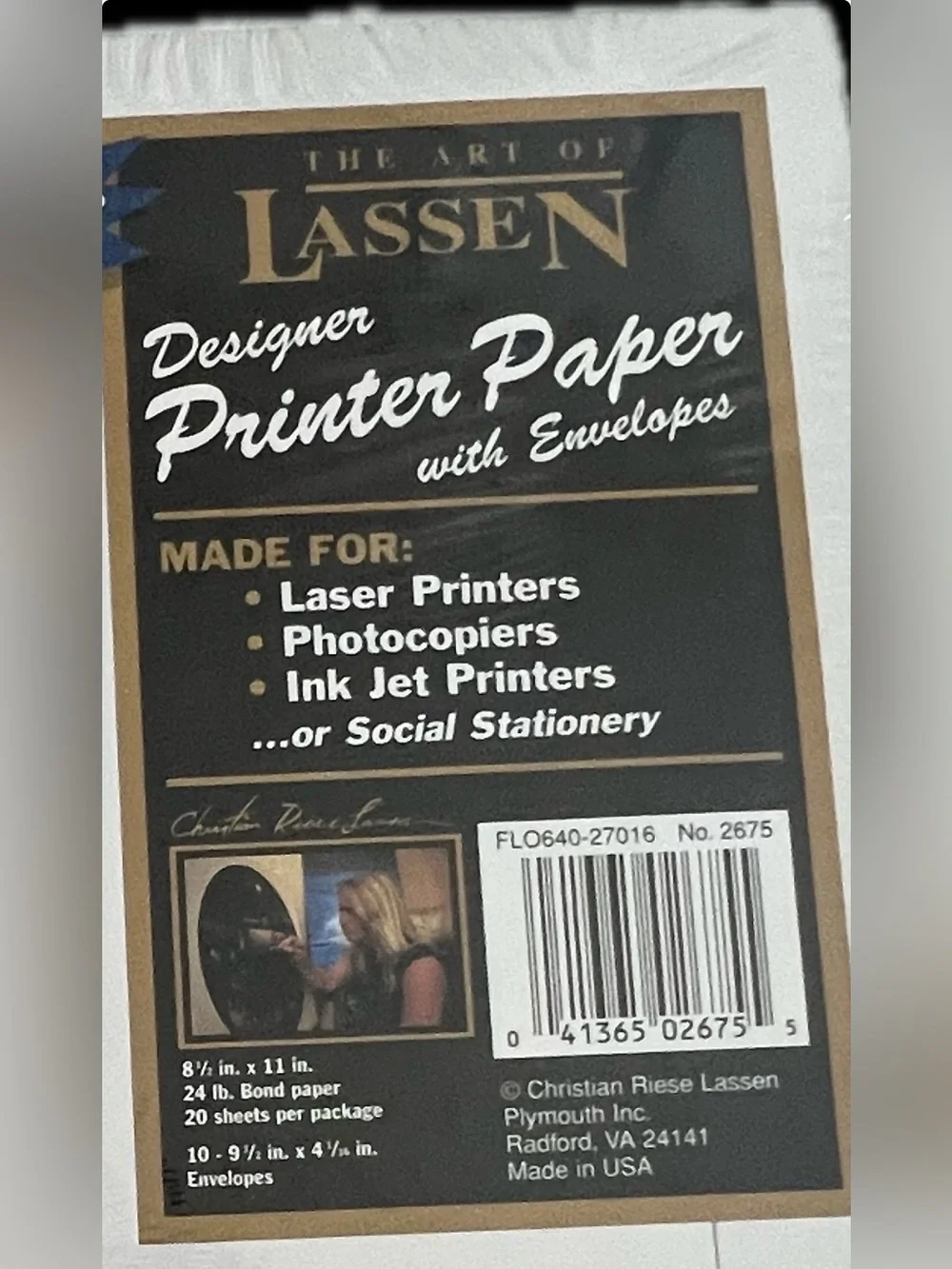 🔴The Art of Lassen Designer Scenic Printer Paper Envelopes Craft Printer Paper